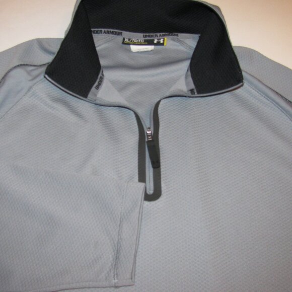 Under Armour 1/4  Long Sleeve Pullover Running Mens XL Loose Gray - Picture 2 of 9
